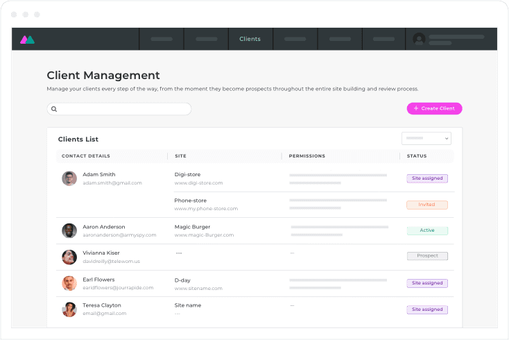 Client Panel Website Top Website Builder for Agency Growth ┃ Build Sites at Scale